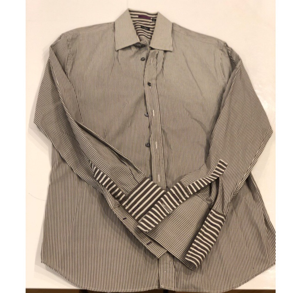 PAUL SMITH LNDN SHIRT GREEN /WHITE S SZ 17 / 43